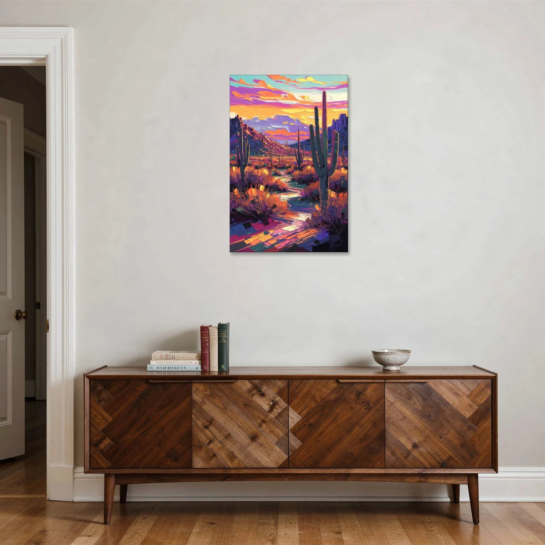Scottsdale Desert Sunset - Canvas Wall Art - Coffee Table - 24x36