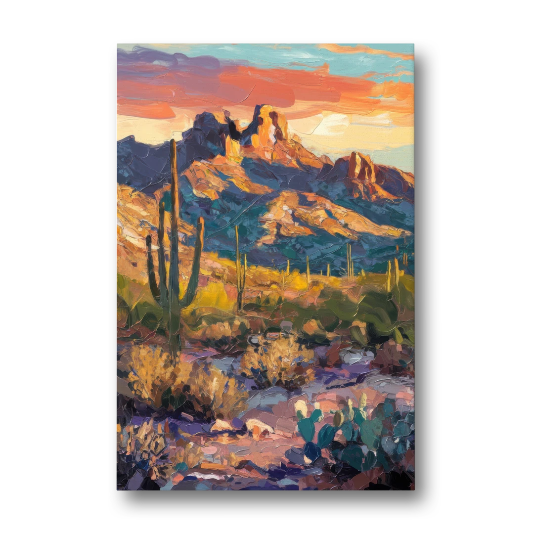 Scottsdale Mountain Views - Canvas Wall Art - Front