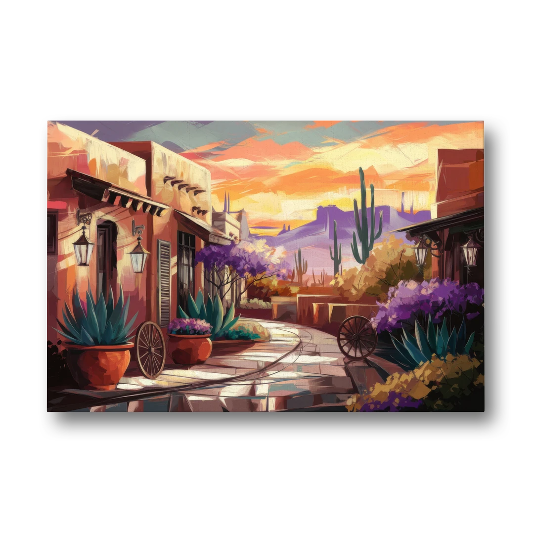 Scottsdale Old Town Charm - Canvas Wall Art - Front