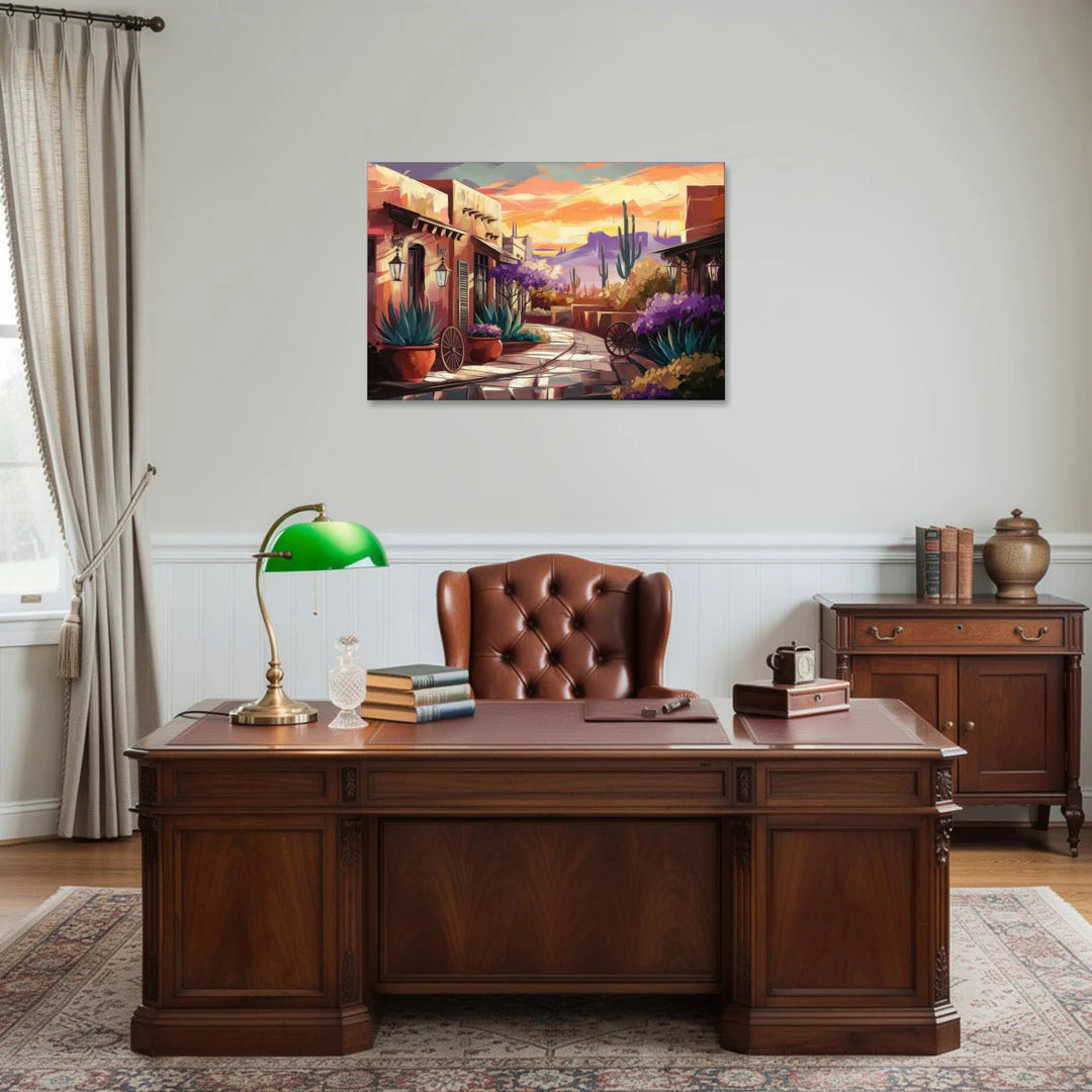 Scottsdale Old Town Charm - Canvas Wall Art - Office - 36x24