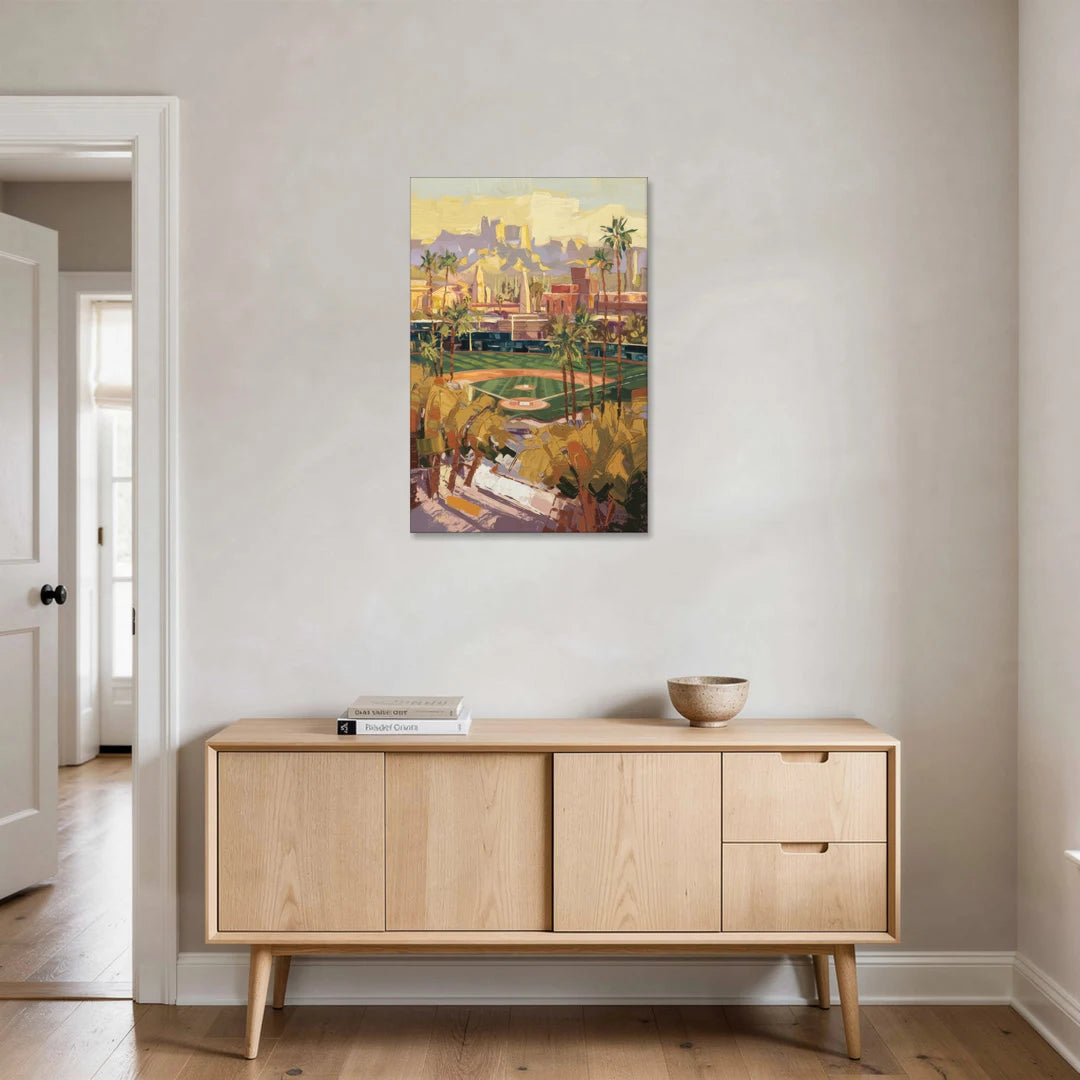 Scottsdale Spring Training Scene - Canvas Wall Art - Coffee Table - 24x36