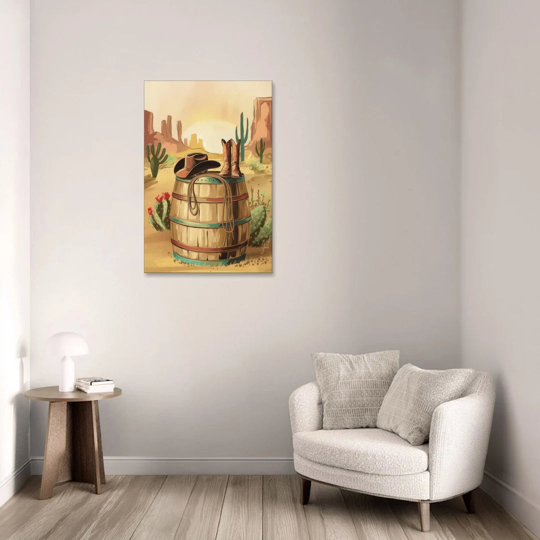 Scottsdale Western Heritage - Canvas Wall Art - Sofa - 24x36