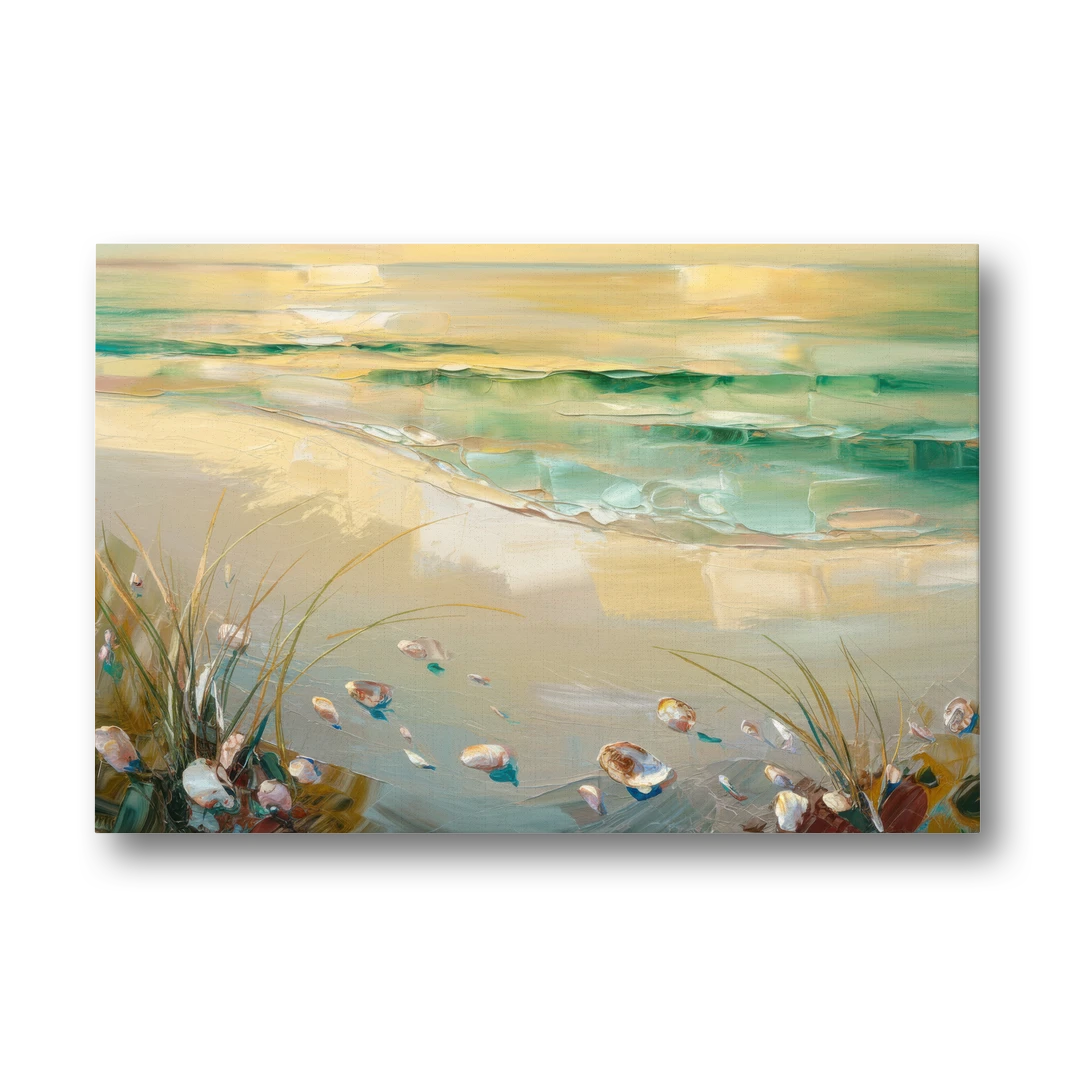 Seaside Beachfront Serenity - Canvas Wall Art - Front