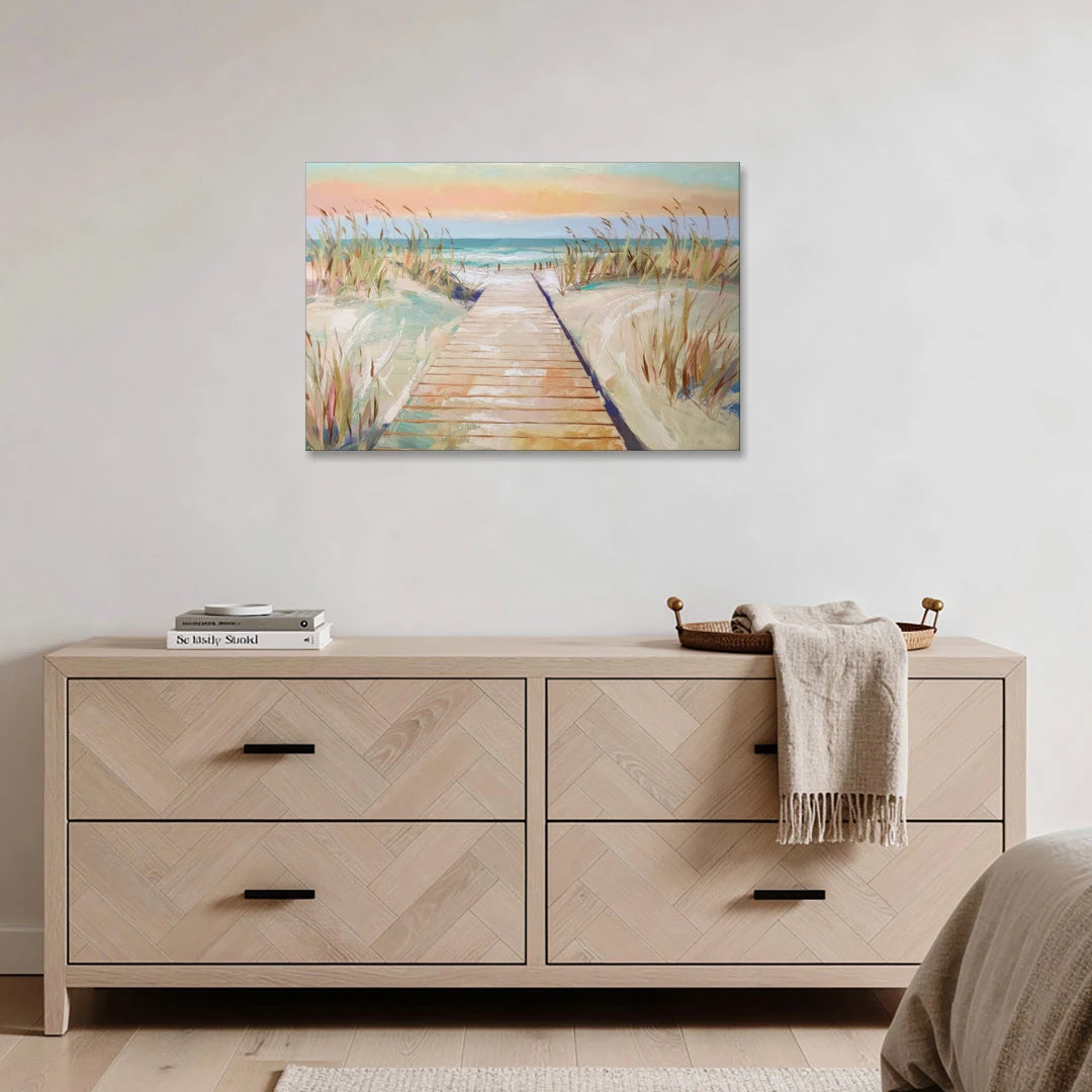 Seaside Boardwalk Dreams - Canvas Wall Art - Coffee Table - 36x24