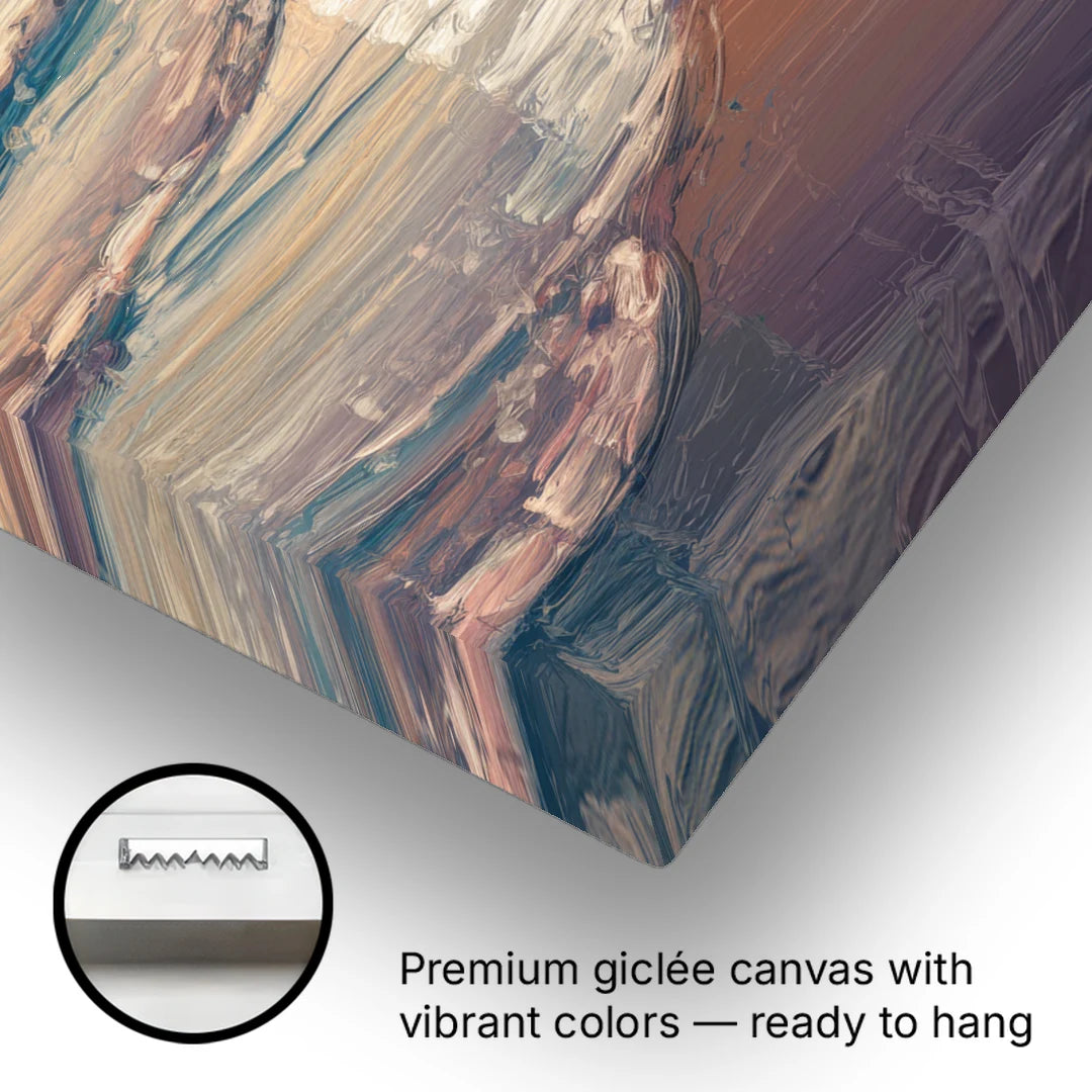 Seaside Coastal Sunrise - Canvas Wall Art - Gallery Wrap Corner