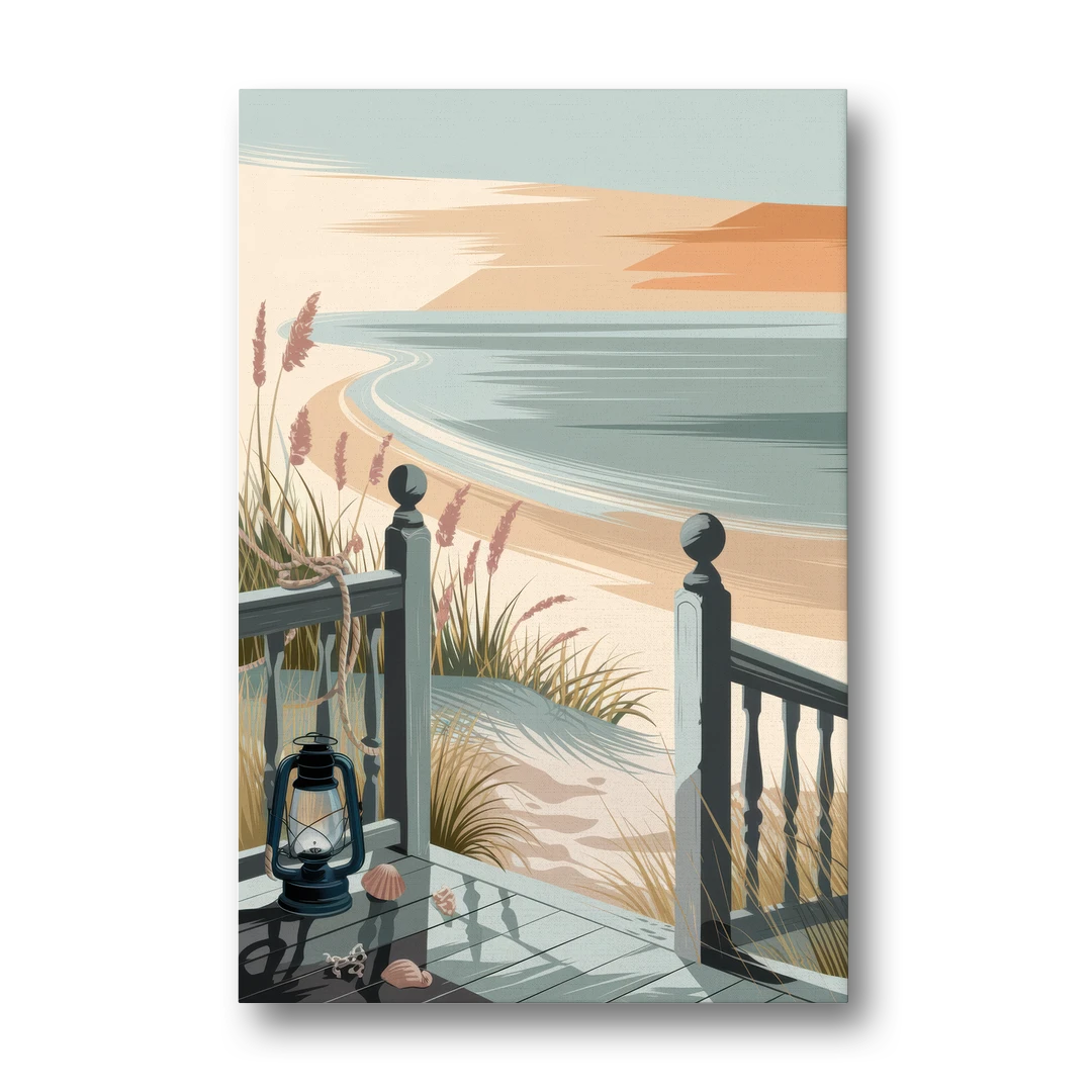 Seaside Nautical Charm - Canvas Wall Art - Front