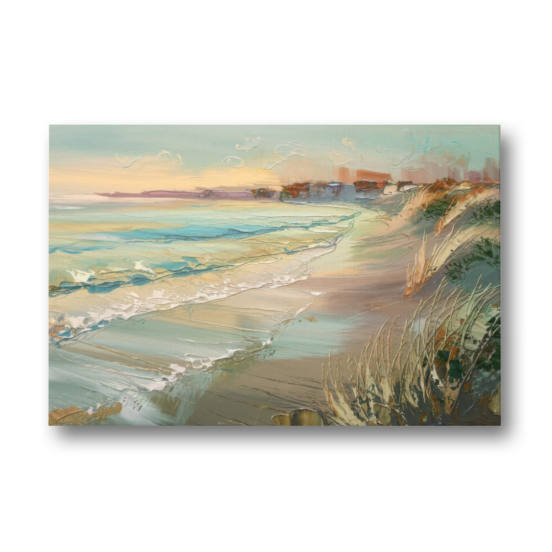 Seaside Shoreline Escape - Canvas Wall Art - Front