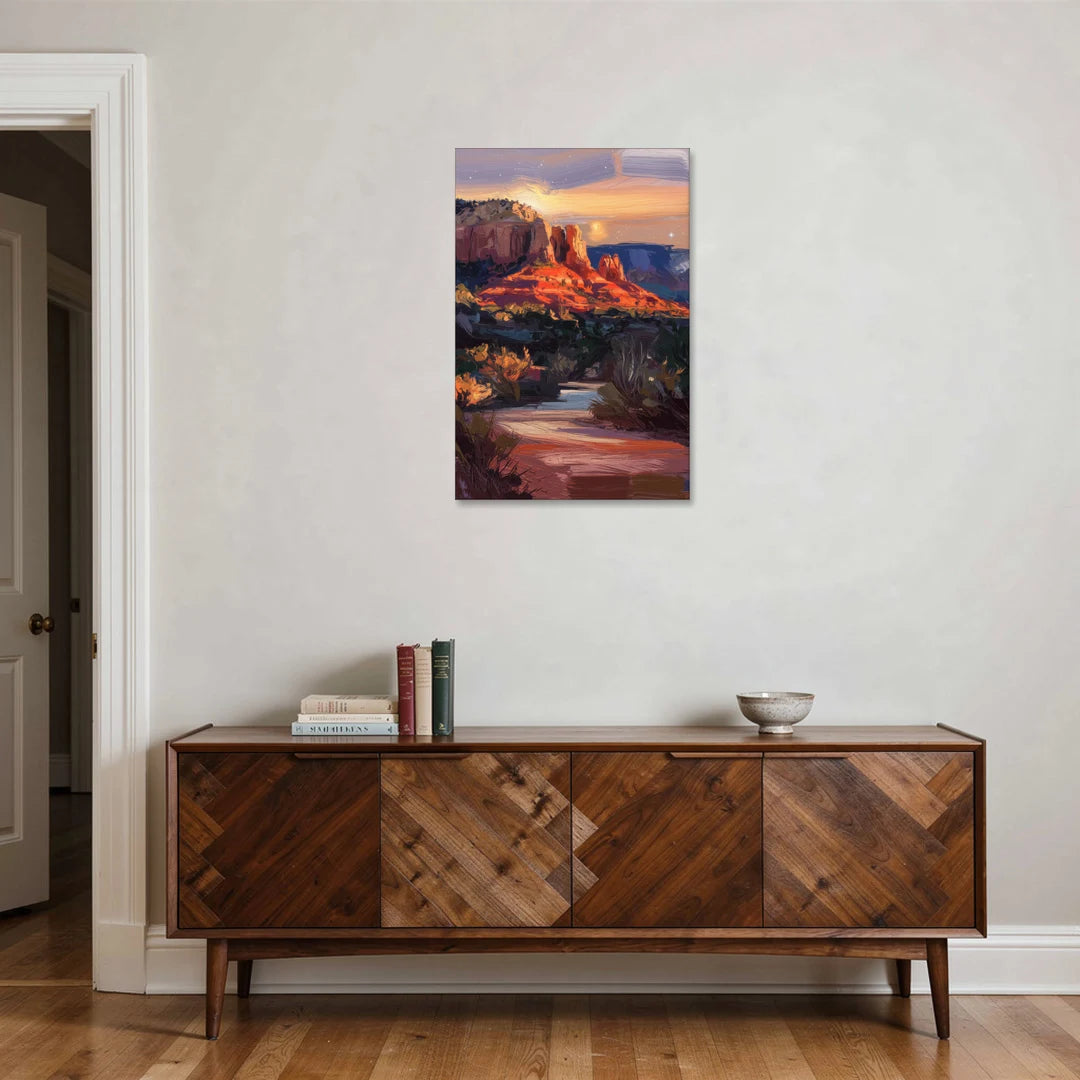Sedona Evening Sky Glow - Canvas Wall Art - Coffee Table - 24x36