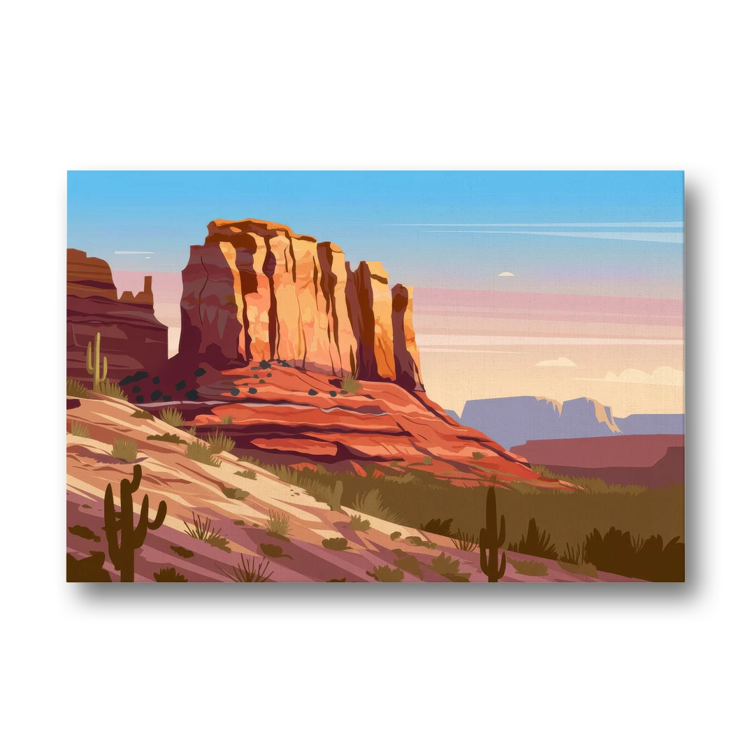 Sedona Majestic Rock Formations - Canvas Wall Art - Front