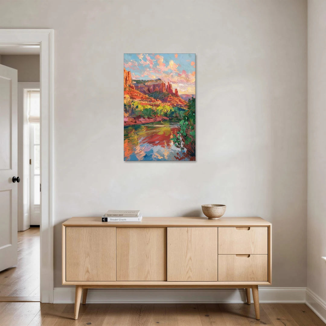 Sedona Scenic Canyon Vibes - Canvas Wall Art - Coffee Table - 24x36