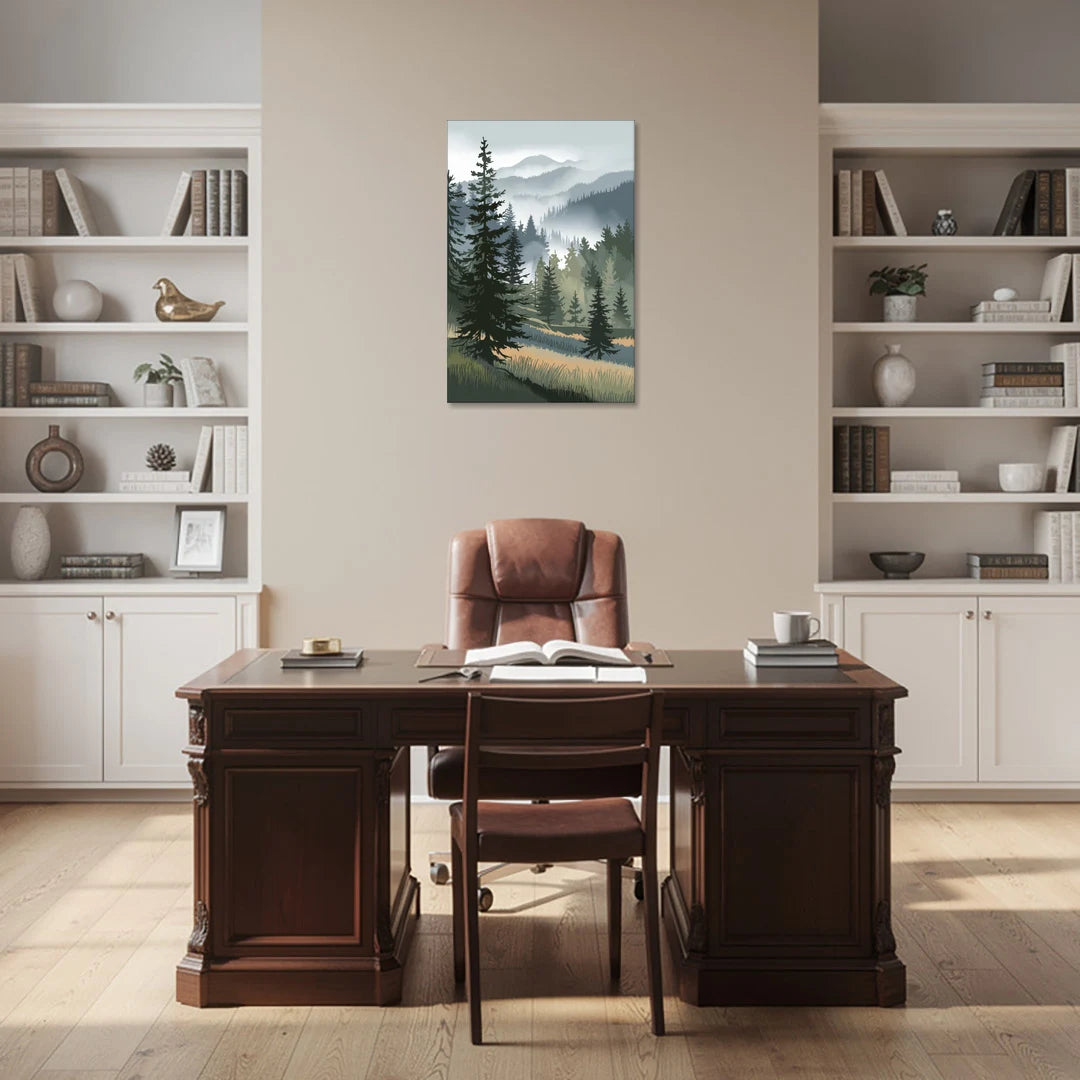 Sitka Evergreen Landscape - Canvas Wall Art - Office - 24x36
