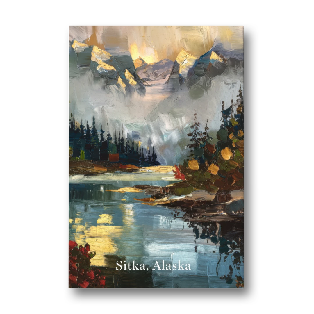 Sitka Scenic Reflections - Canvas Wall Art - Front