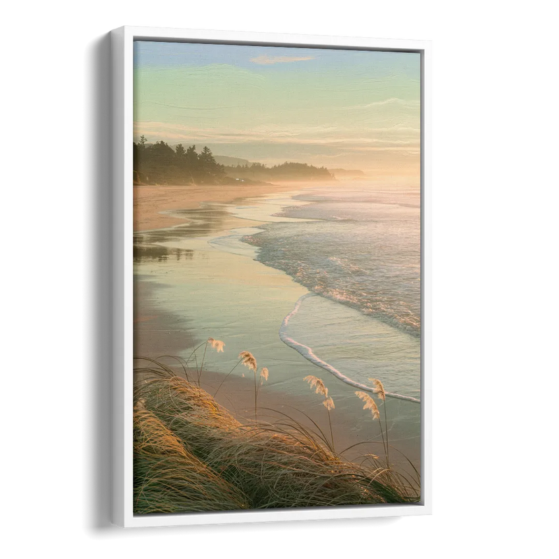 Sitka Tranquil Shores Side - White Canvas Wall Art