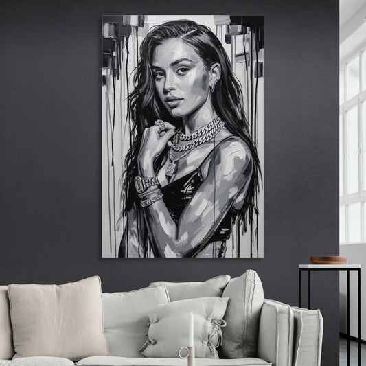 Sour Mood 2.0 Living Room - Canvas Wall Art