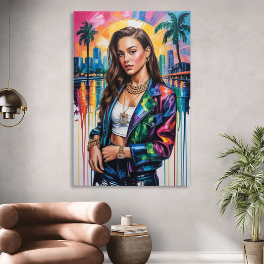 Sour Mood Living Room - Canvas Wall Art