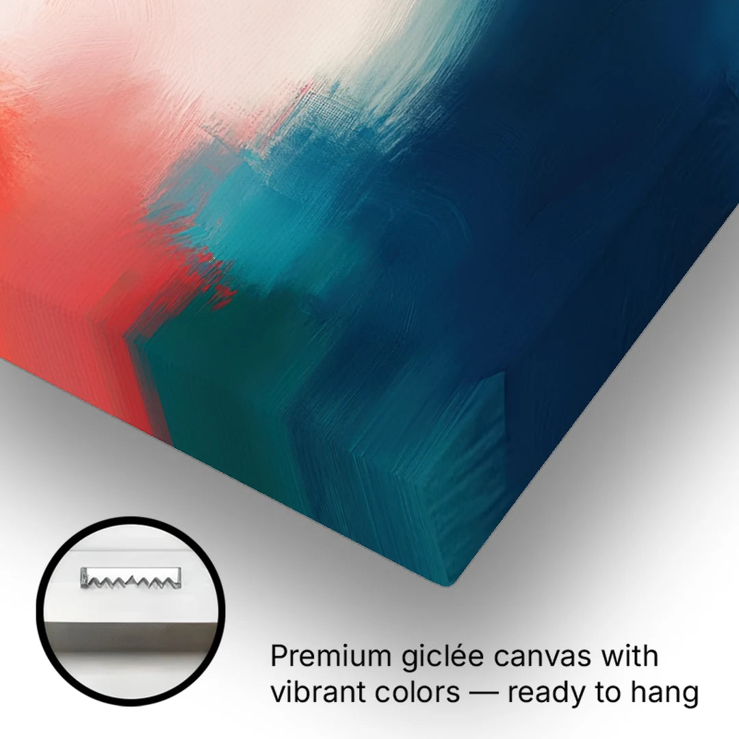 Spectrum Sea - Canvas Wall Art - Gallery Wrap Corner