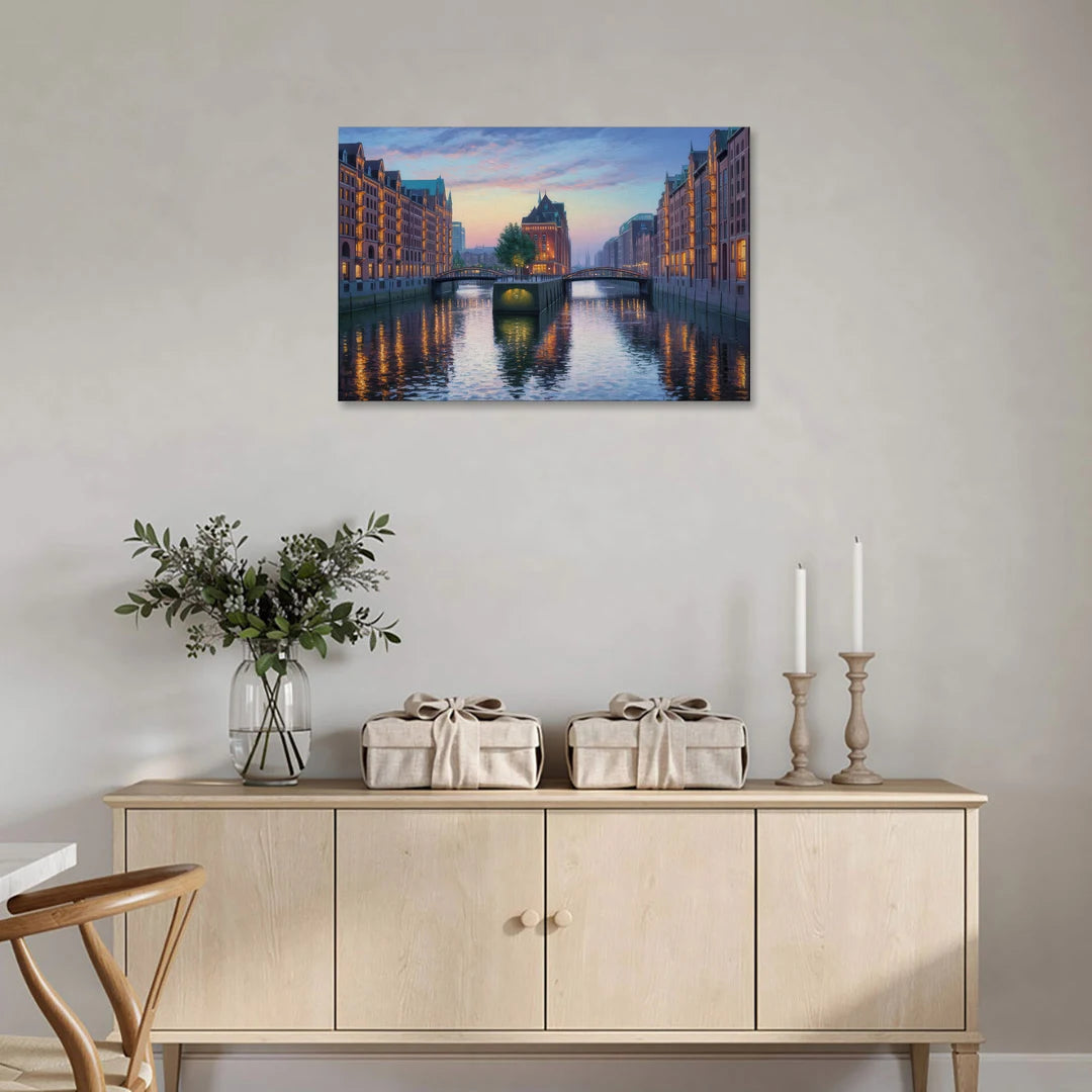 Speicherstadt Dreams - Canvas Wall Art - Coffee Table - 36x24
