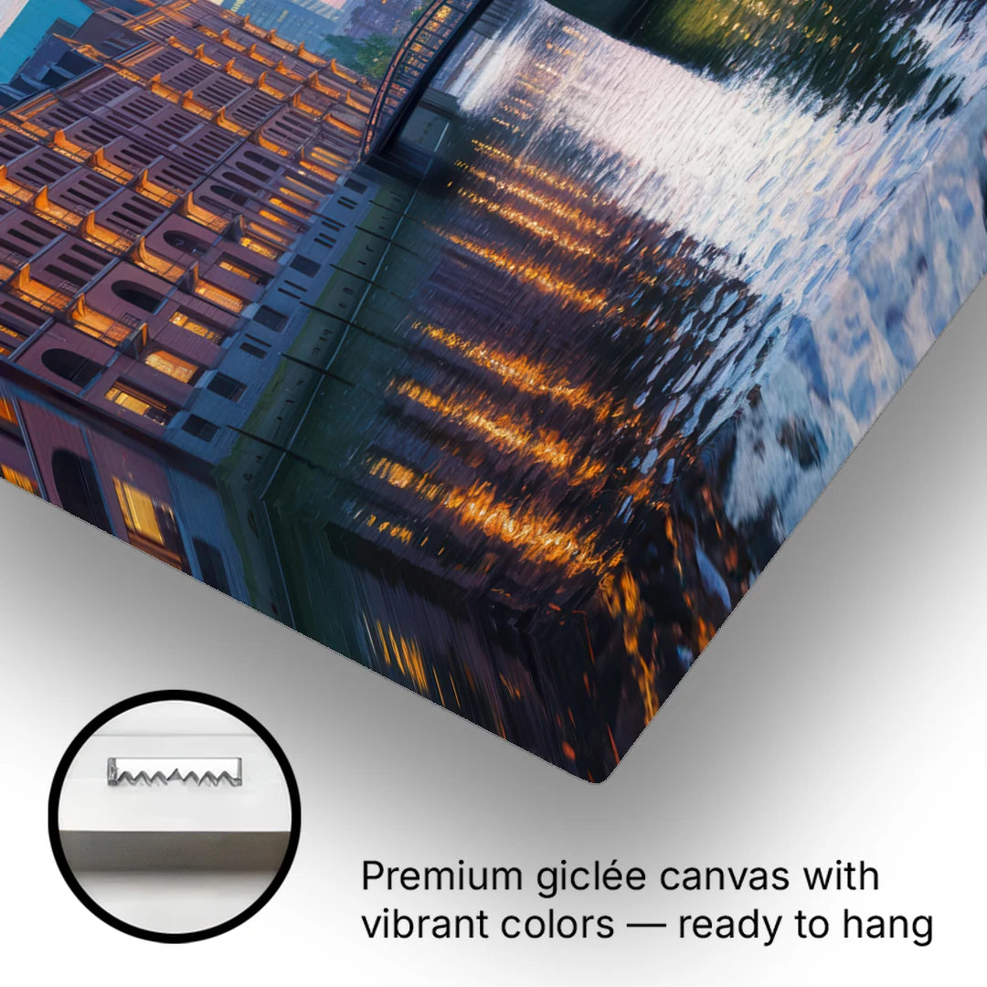 Speicherstadt Dreams - Canvas Wall Art - Gallery Wrap Corner