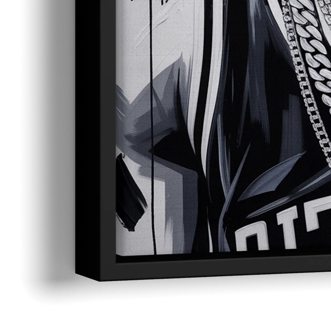 Splash 2.0 - Close-Up Black Frame Canvas