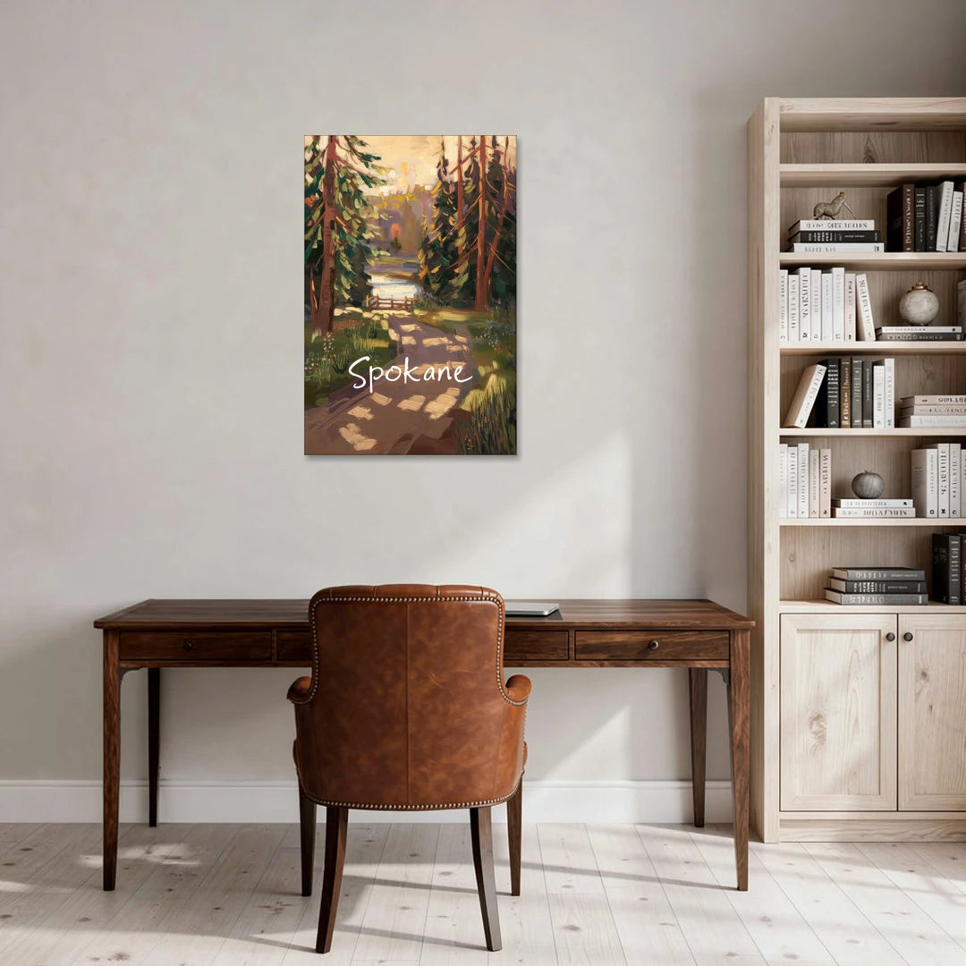 Spokane Nature Trails - Canvas Wall Art - Office - 24x36