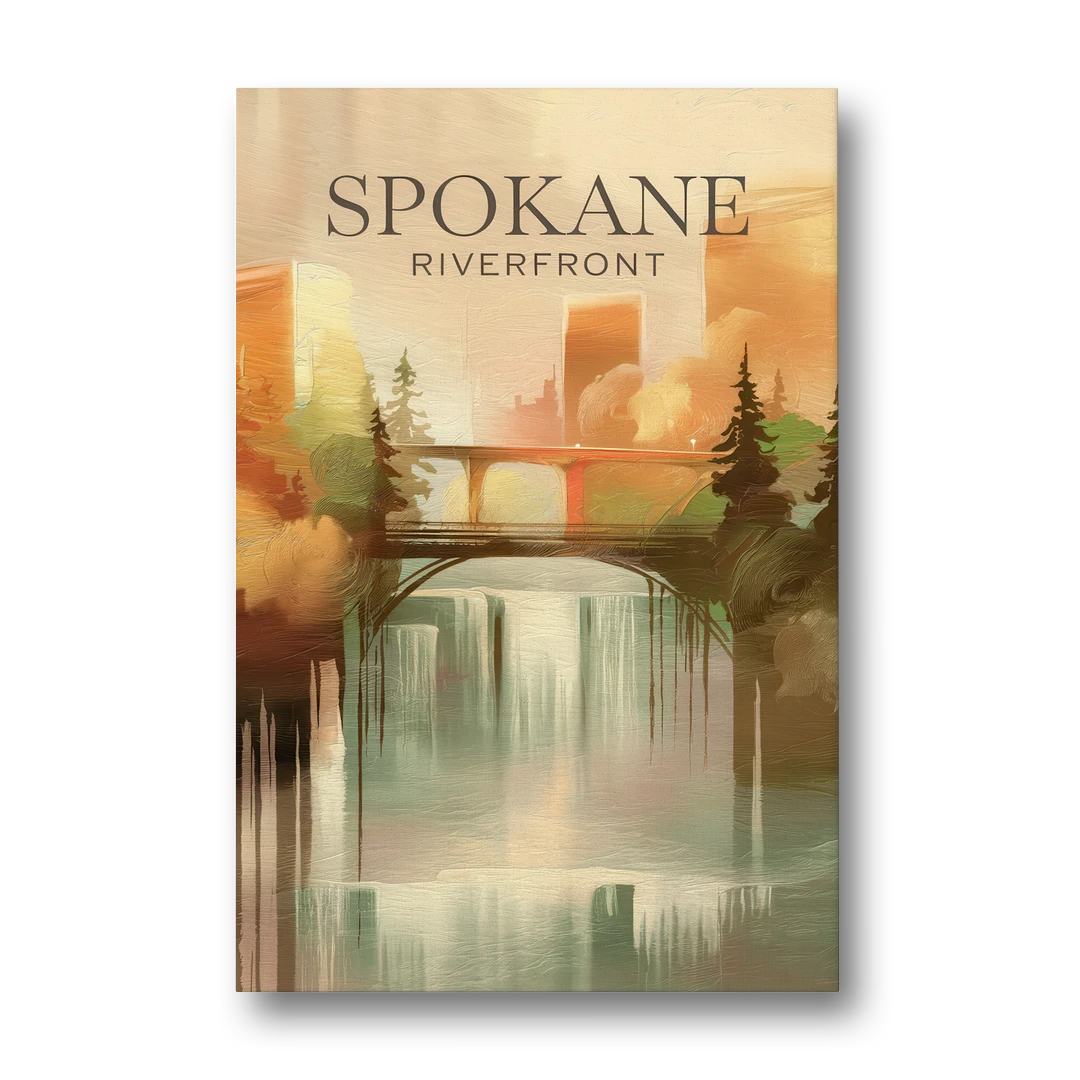 Spokane Riverfront Views - Canvas Wall Art - Front