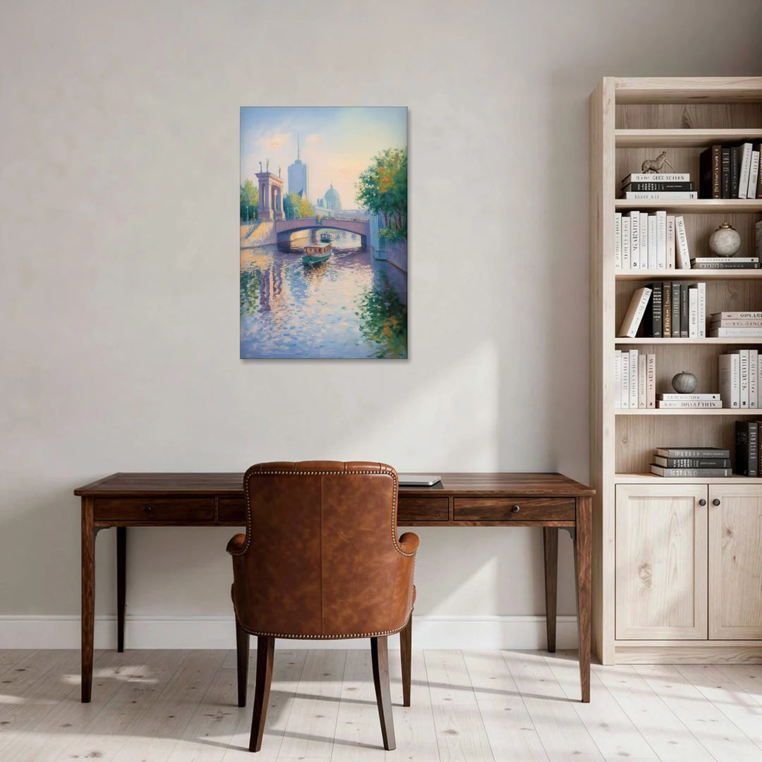 Spree River Moments - Canvas Wall Art - Office - 24x36