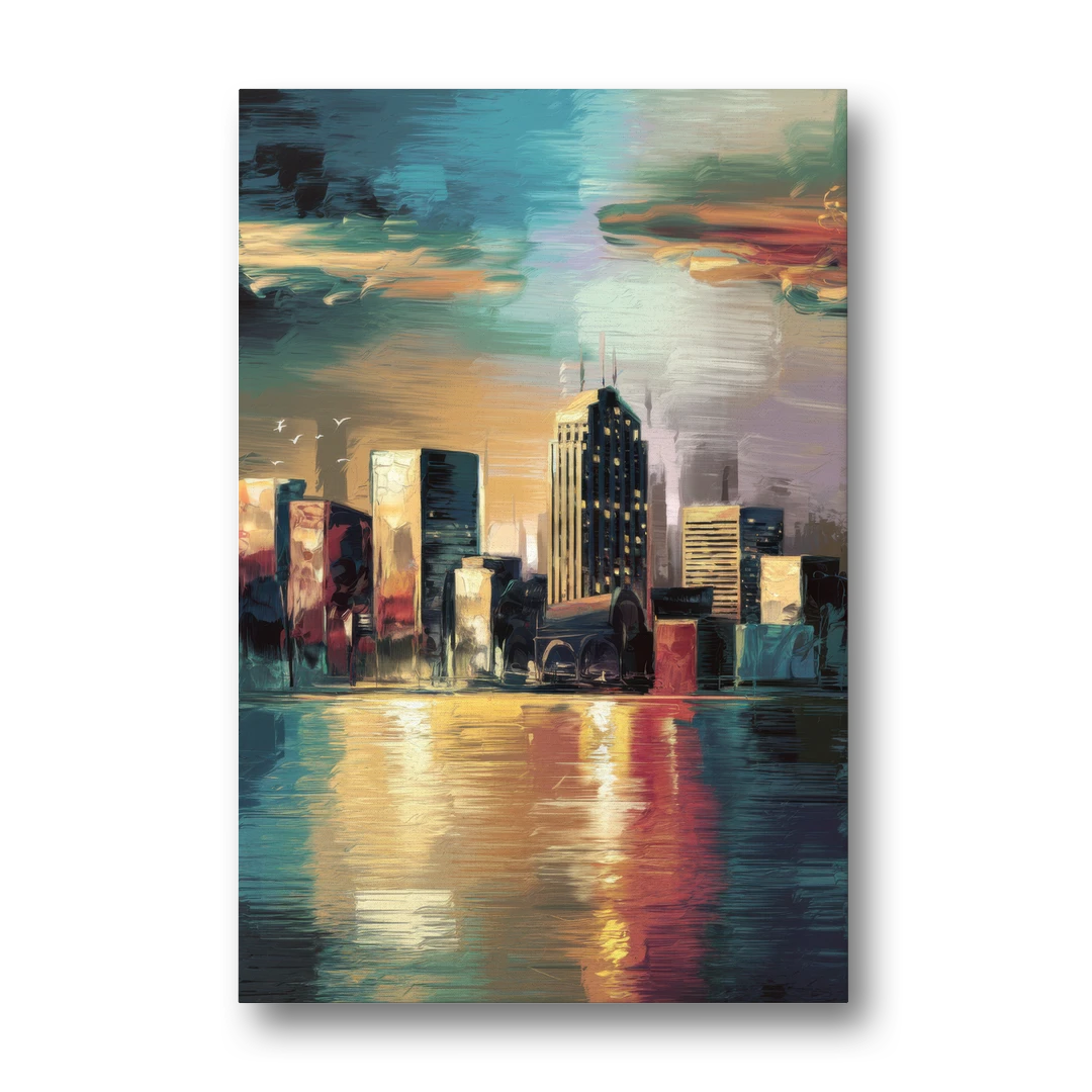 Springfield City Skyline - Canvas Wall Art - Front
