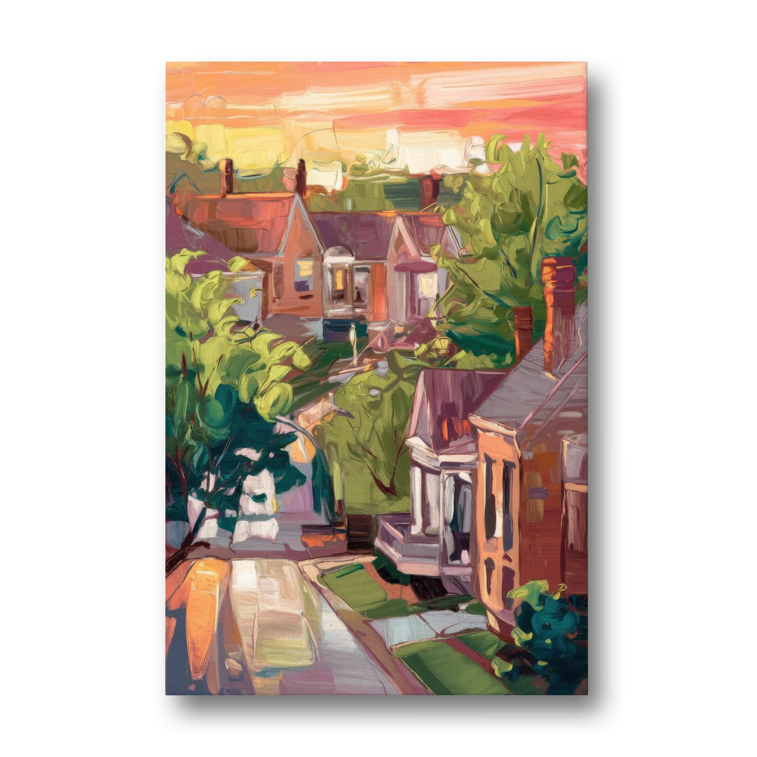 Springfield Neighborhood Charm - Canvas Wall Art - Front