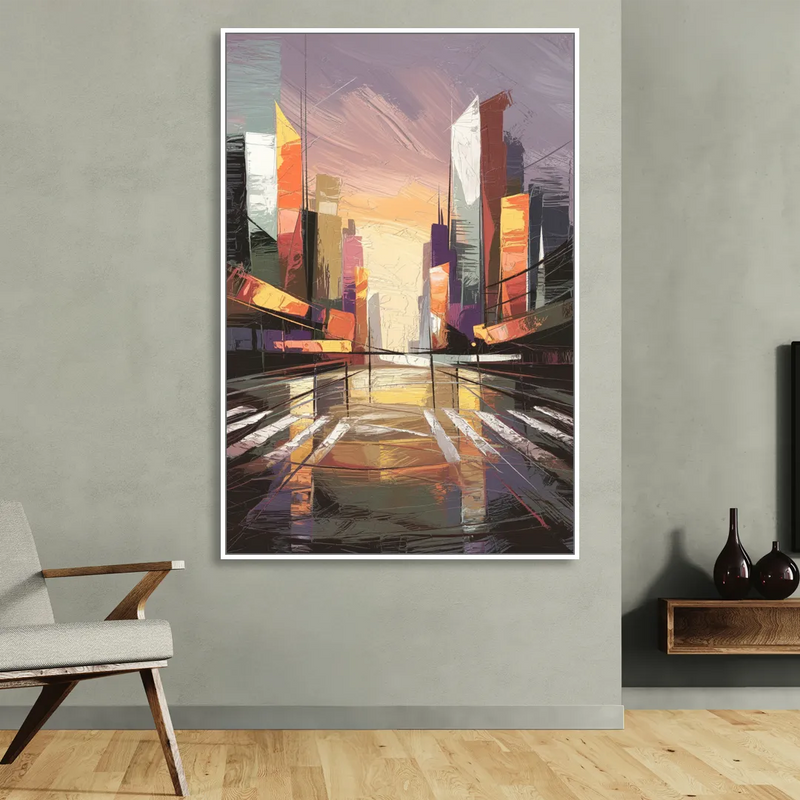 Springfield Urban Vibes Sitting Room - White Canvas Wall Art