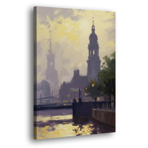 St. Michaelis Silhouette - Canvas Wall Art