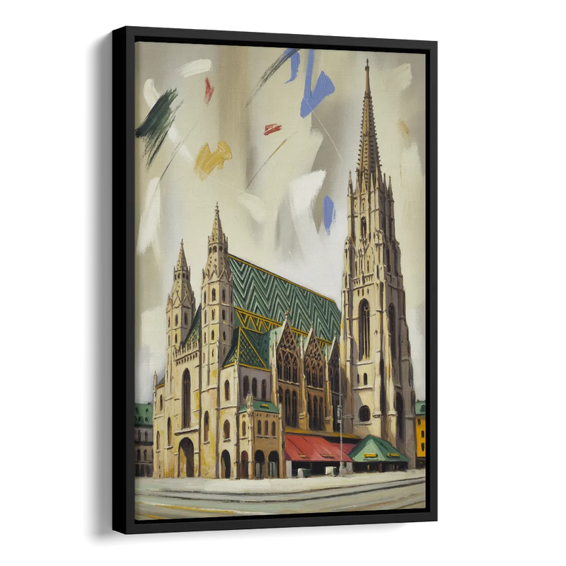 St. Stephen's Majesty Side - Black Canvas Wall Art