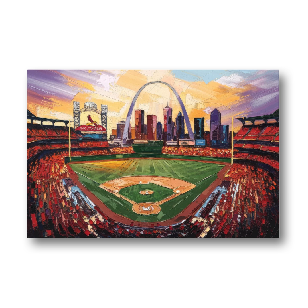 St. Louis Cardinals Busch Stadium - Canvas Wall Art - Front