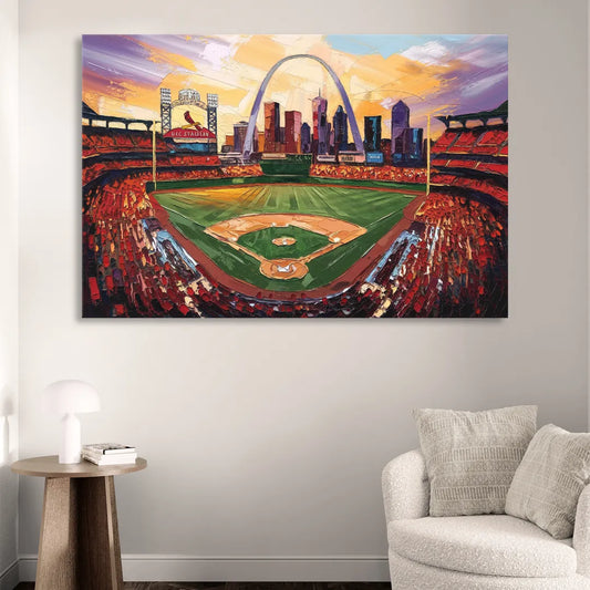 St. Louis Cardinals Stadium Living Room - Canvas Wall Art