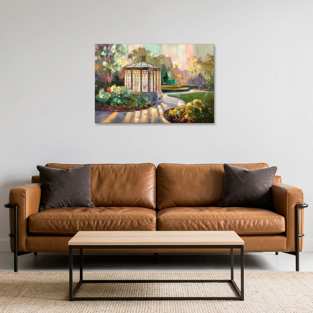 St. Louis Forest Park Landscape - Canvas Wall Art - Sofa - 36x24