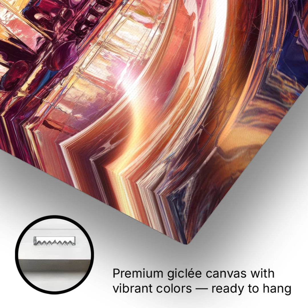 St. Louis Skyline at Sunset - Canvas Wall Art - Gallery Wrap Corner