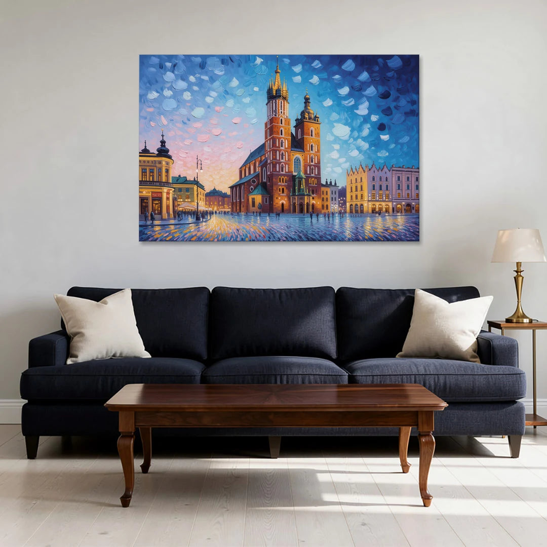 St. Mary's Basilica - Canvas Wall Art - Sofa - 48x32