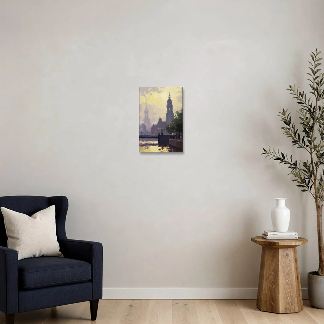 St. Michaelis Silhouette - Canvas Wall Art - Sofa - 12x18