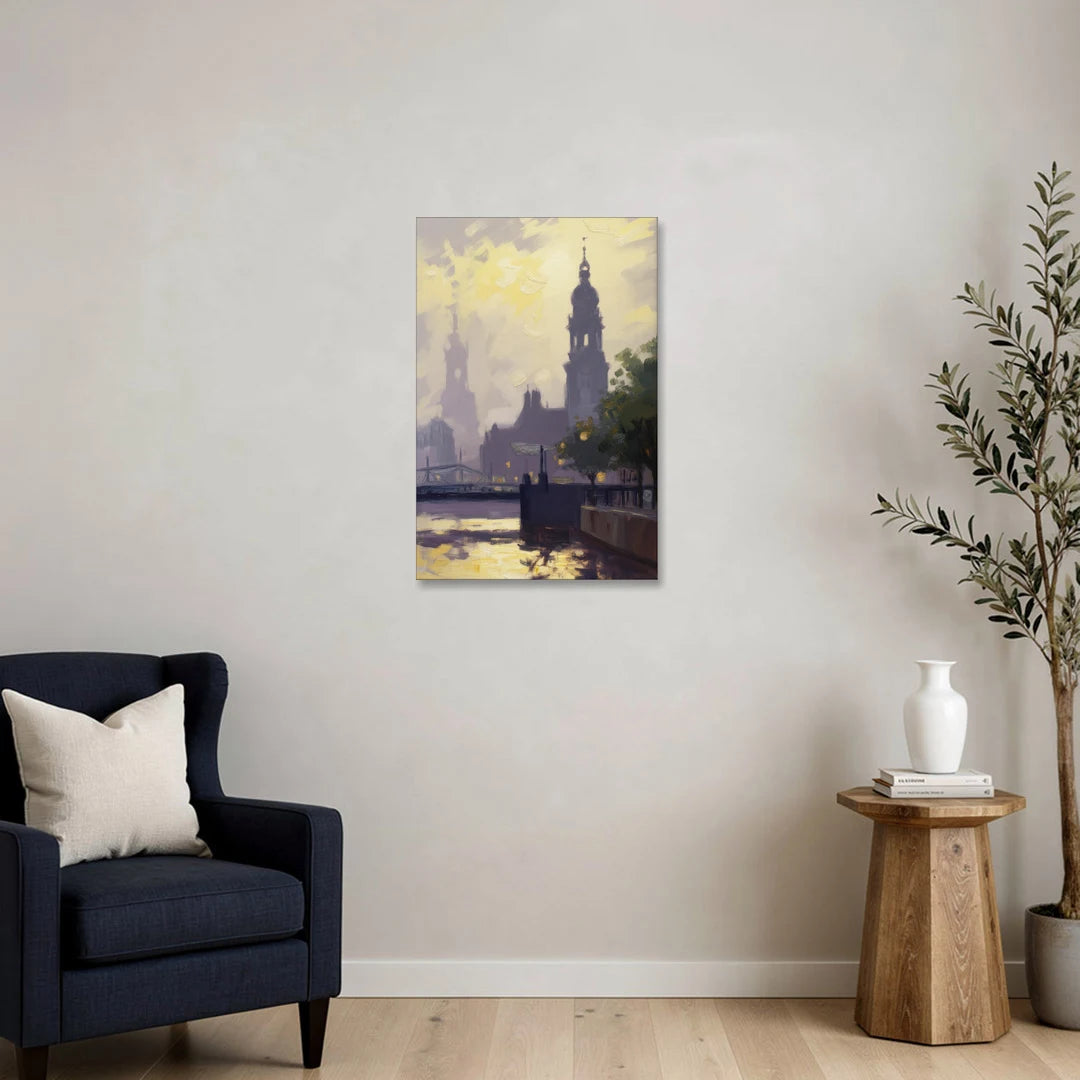 St. Michaelis Silhouette - Canvas Wall Art - Sofa - 20x30