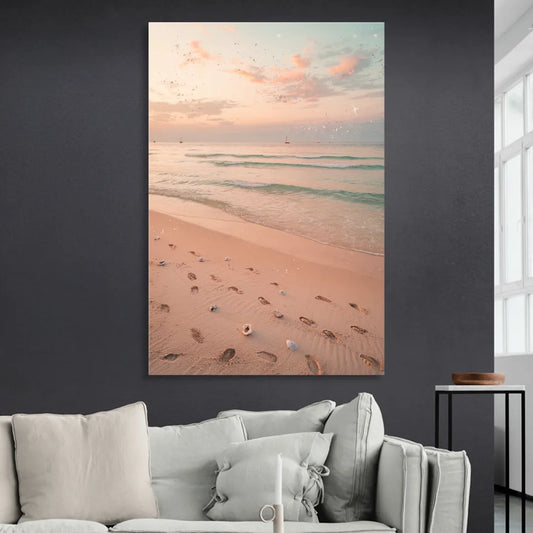 St. Petersburg Beachfront Serenity Living Room - Canvas Wall Art
