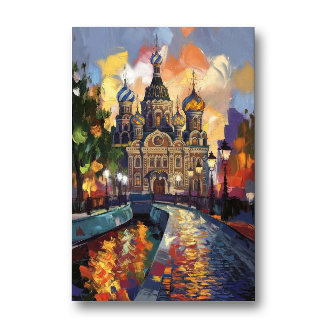 St. Petersburg Historic District - Canvas Wall Art - Front