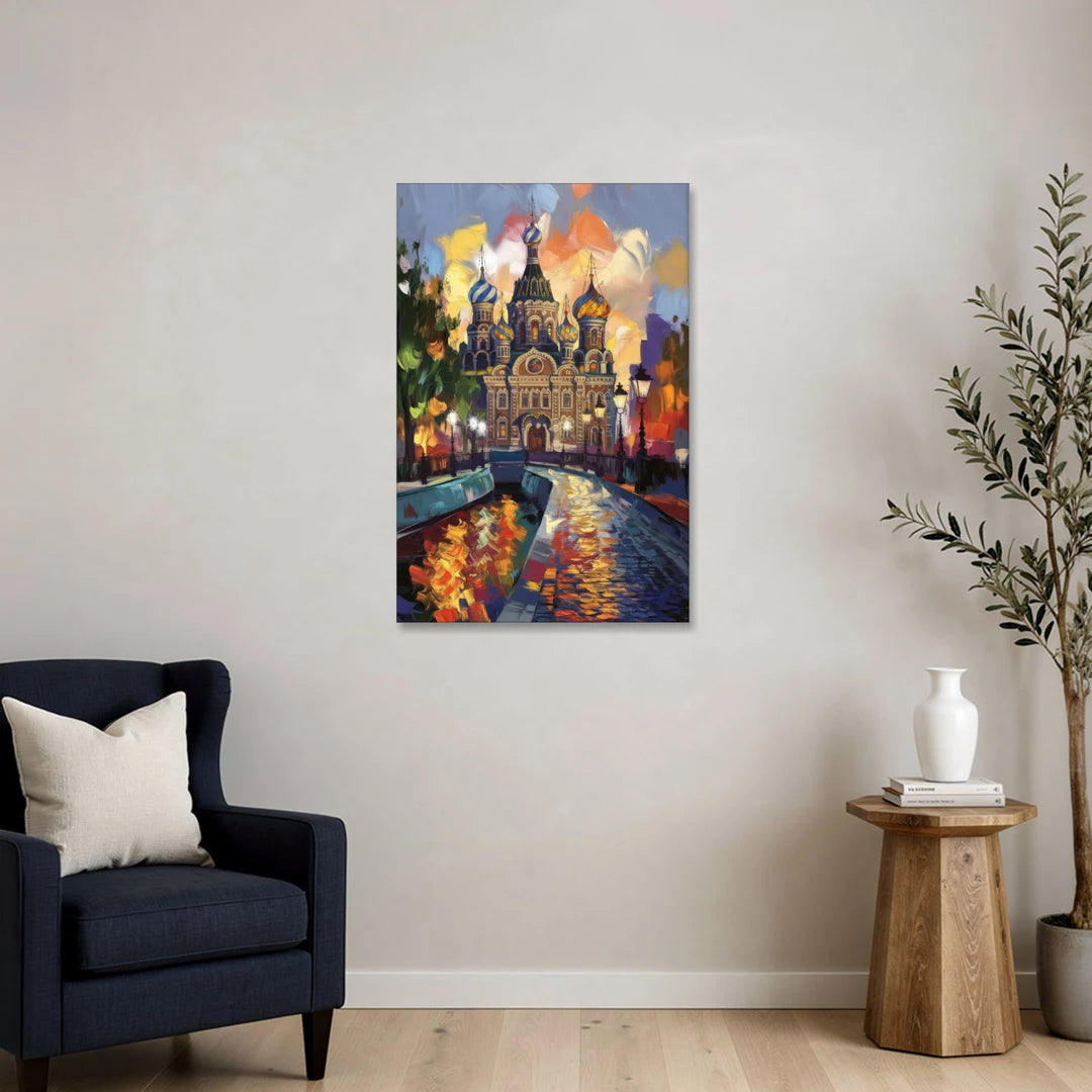 St. Petersburg Historic District - Canvas Wall Art - Sofa - 24x36