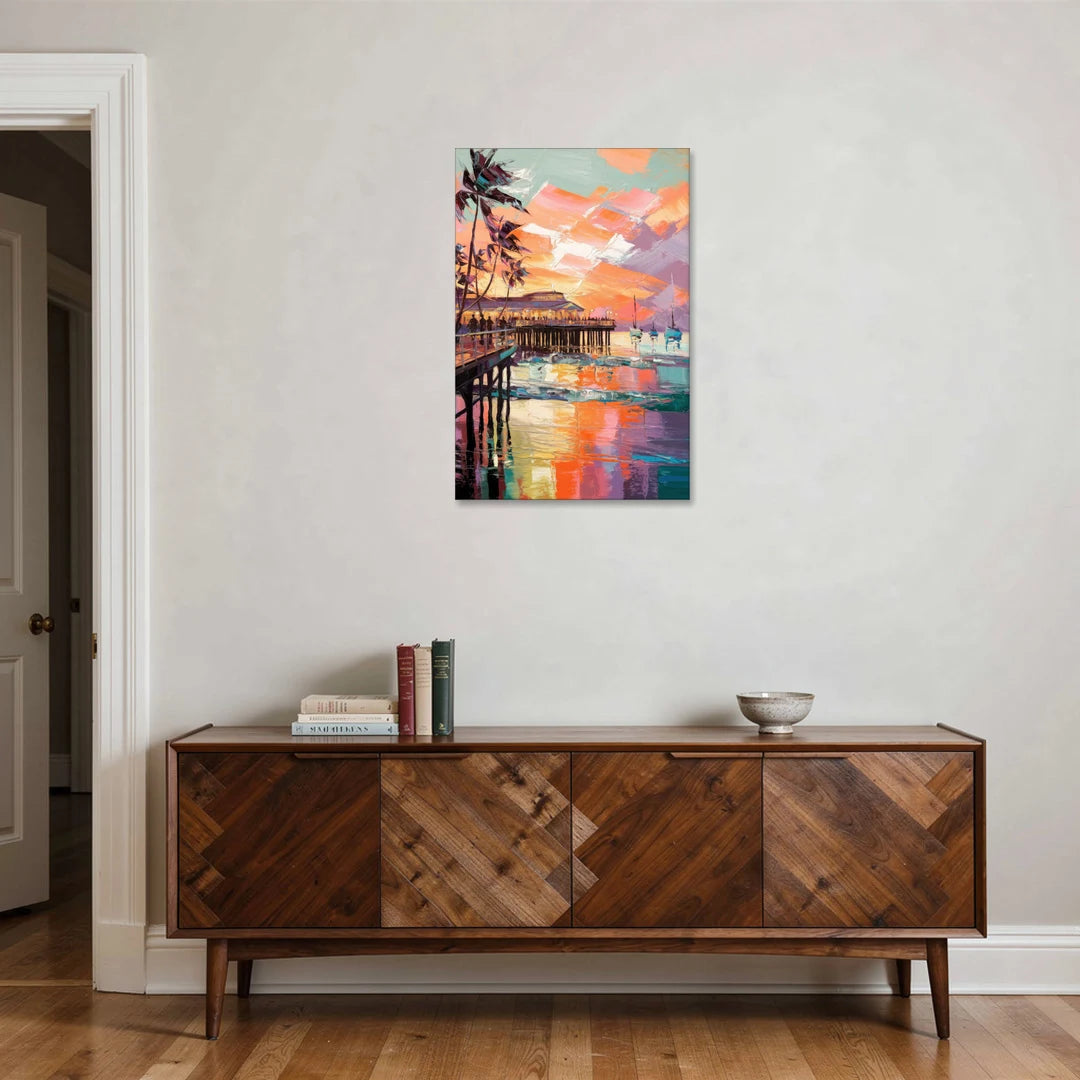 St. Petersburg Pier Vibes - Canvas Wall Art - Coffee Table - 24x36