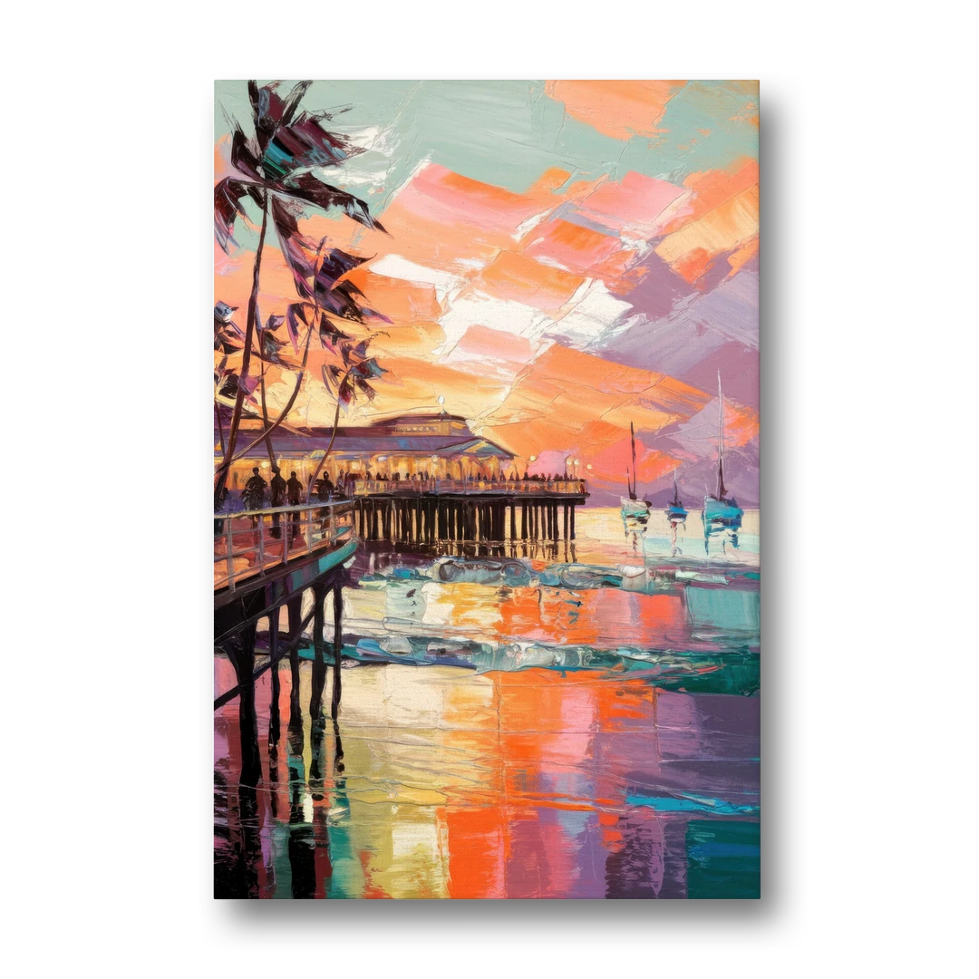 St. Petersburg Pier Vibes - Canvas Wall Art - Front