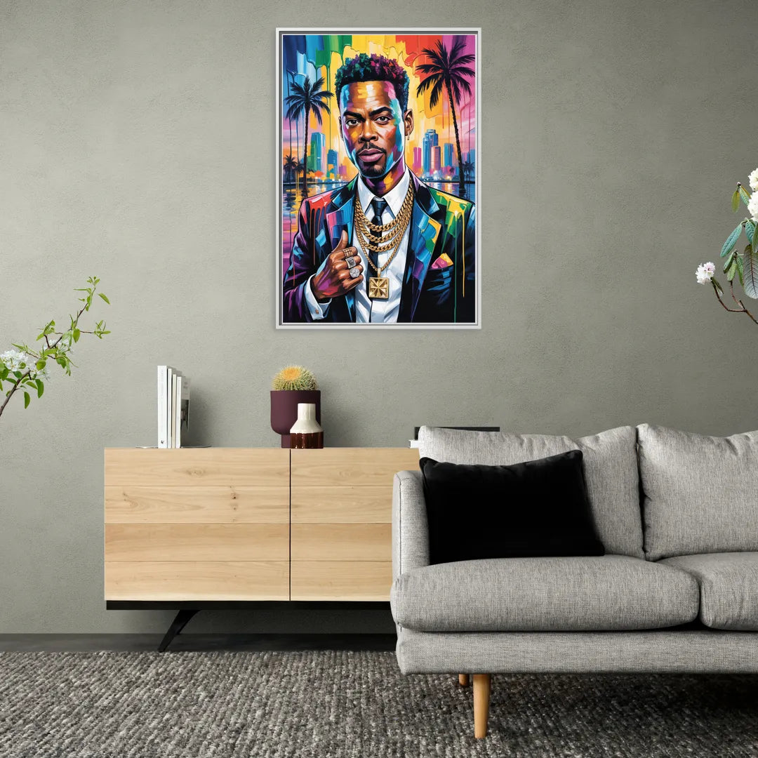 Stand Strong 2.0 - Living Room White Frame Canvas