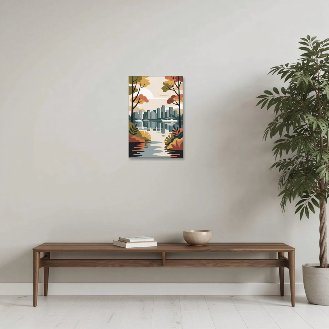 Stanley Park Seawall - Canvas Wall Art - Coffee Table - 16x24
