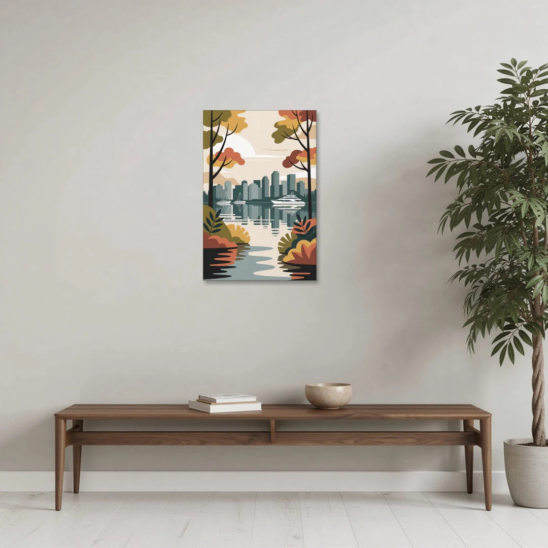 Stanley Park Seawall - Canvas Wall Art - Coffee Table - 20x30