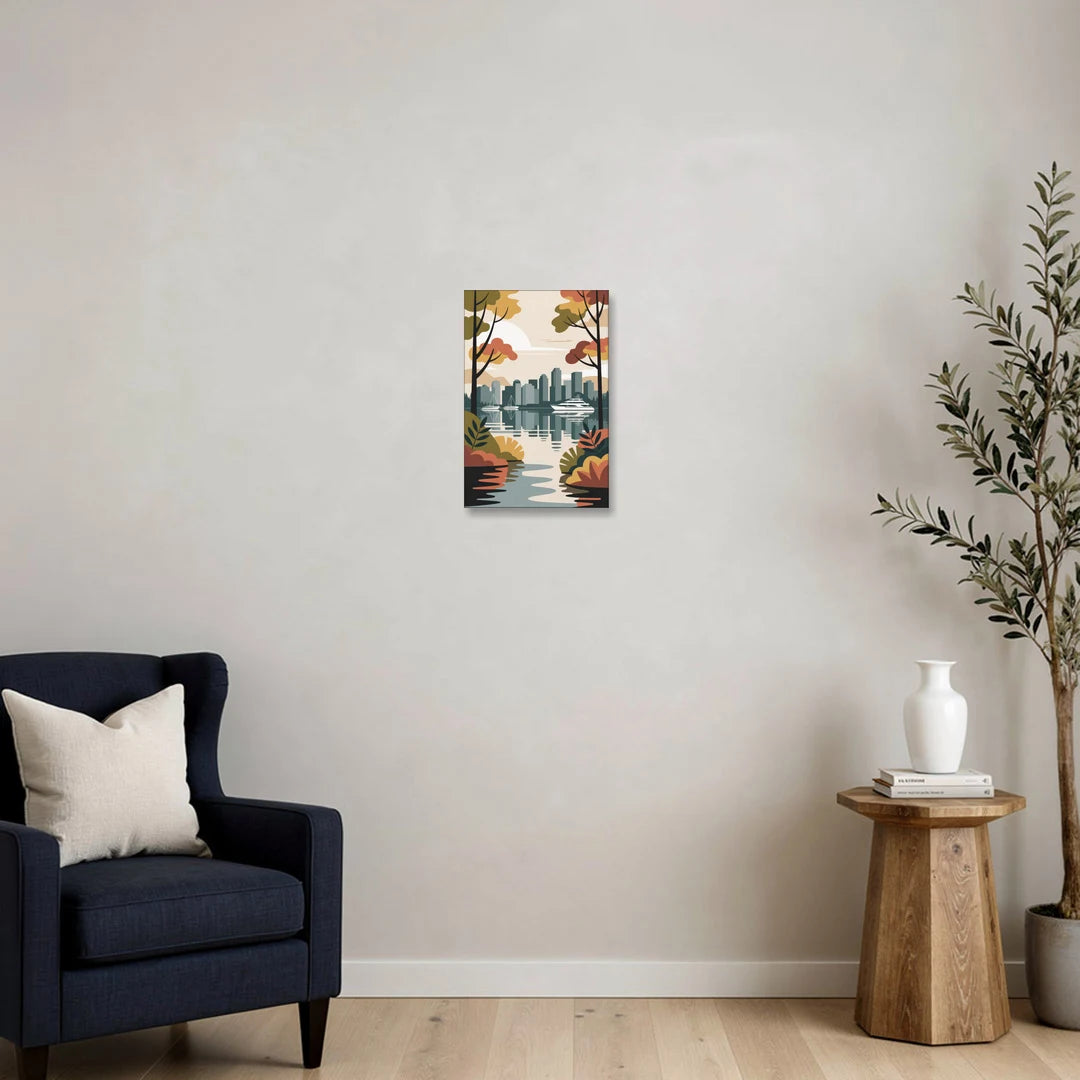 Stanley Park Seawall - Canvas Wall Art - Sofa - 12x18