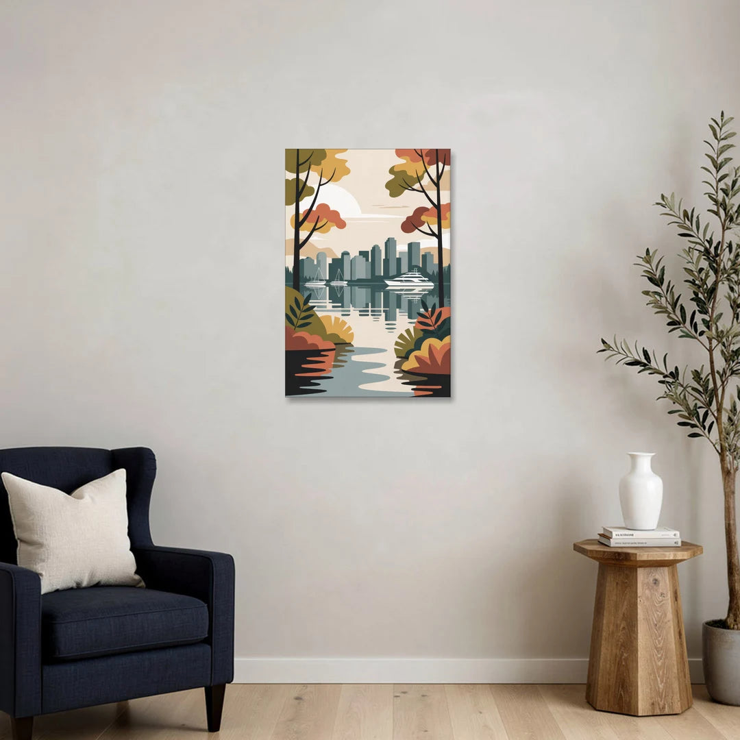 Stanley Park Seawall - Canvas Wall Art - Sofa - 20x30