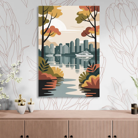 Stanley Park Seawall Living Room - Canvas Wall Art
