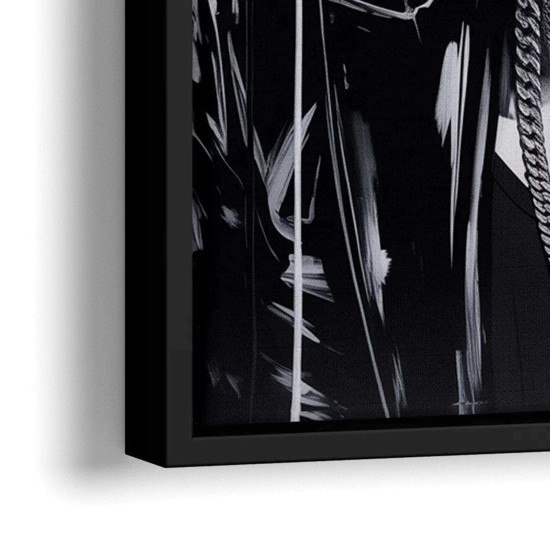 Star Light 2.0 - Close-Up Black Frame Canvas